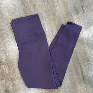 Athleta Purple Ribbed Leggings